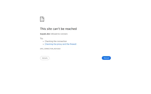 Screenshot of kayak.dev