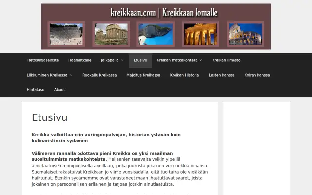 Screenshot of kreikkaan.com