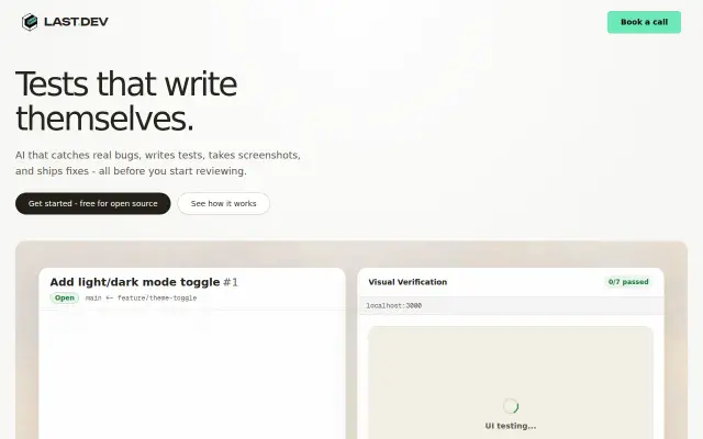 Screenshot of last.dev