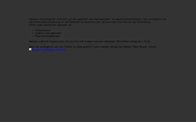 Screenshot of laurea.nl