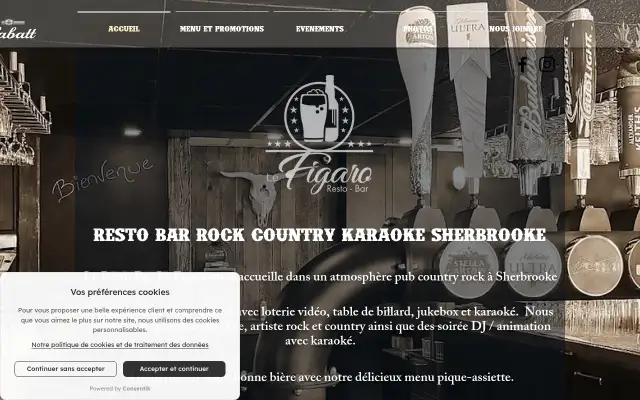 Screenshot of lefigaro.ca