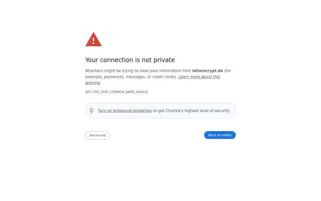 Screenshot of letsencrypt.de
