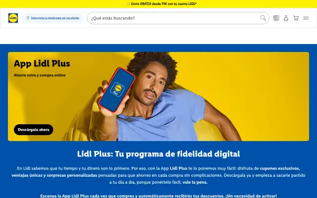 Screenshot of lidl.app