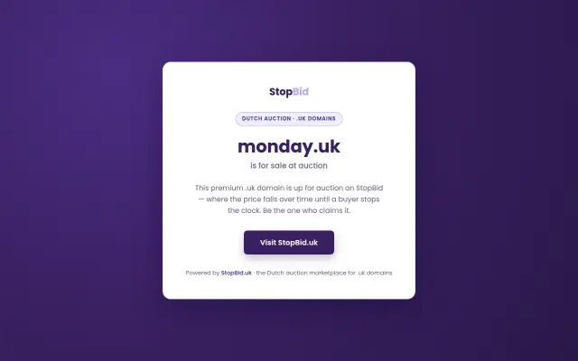 Screenshot of monday.uk