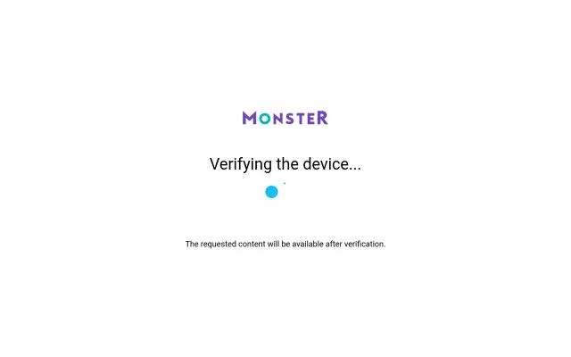 Screenshot of monster.com