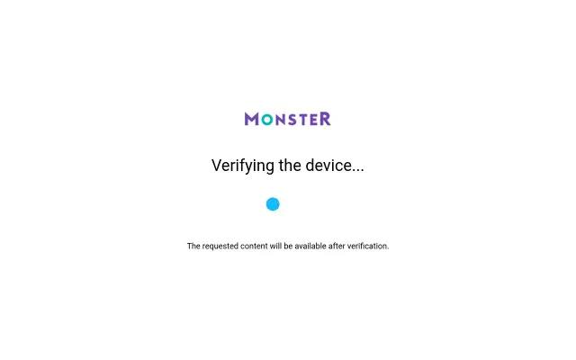 Screenshot of monster.se