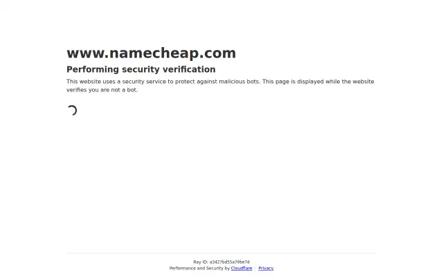 Screenshot of namecheap.co.uk