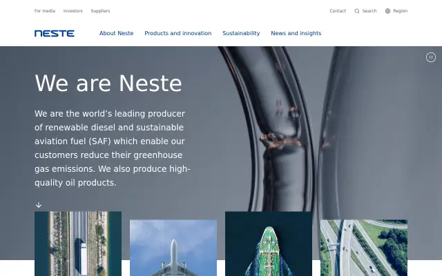 Screenshot of neste.uk