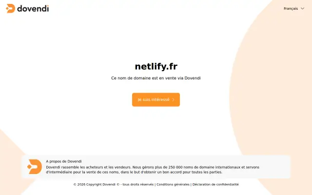 Screenshot of netlify.fr