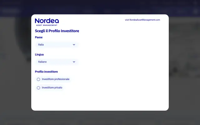 Screenshot of nordea.it