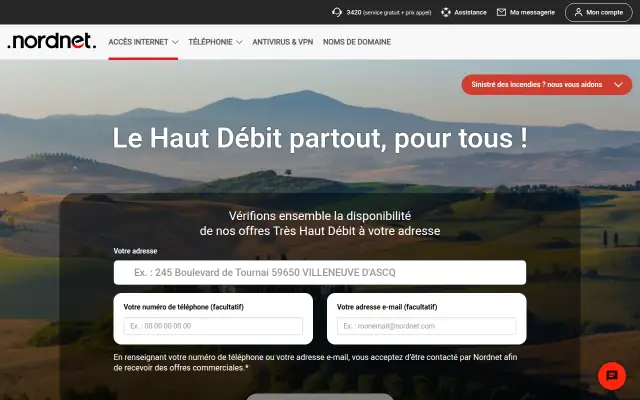 Screenshot of nordnet.fr