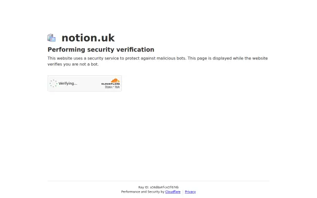 Screenshot of notion.uk