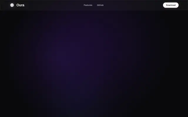 Screenshot of oura.dev