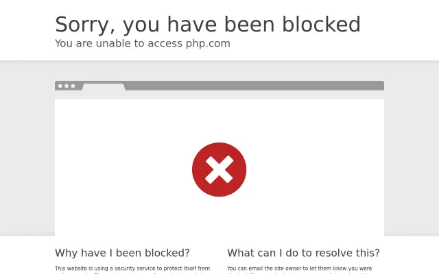 Screenshot of php.com