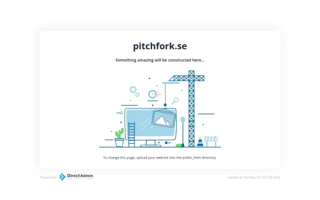 Screenshot of pitchfork.se