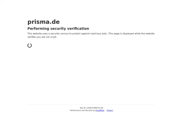Screenshot of prisma.de