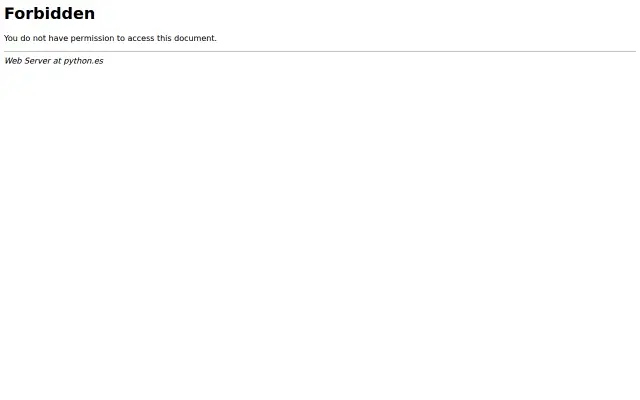 Screenshot of python.es