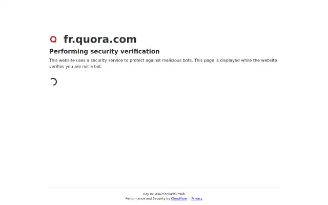 Screenshot of quora.fr