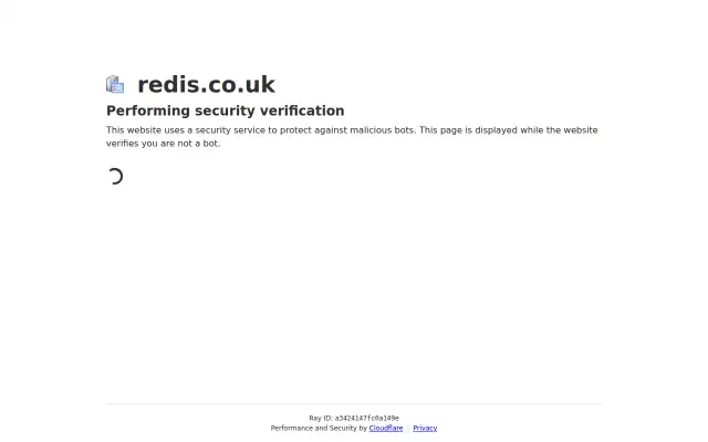 Screenshot of redis.co.uk