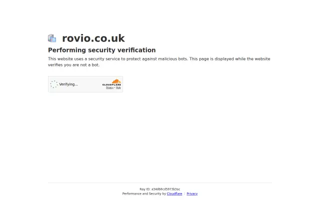 Screenshot of rovio.co.uk