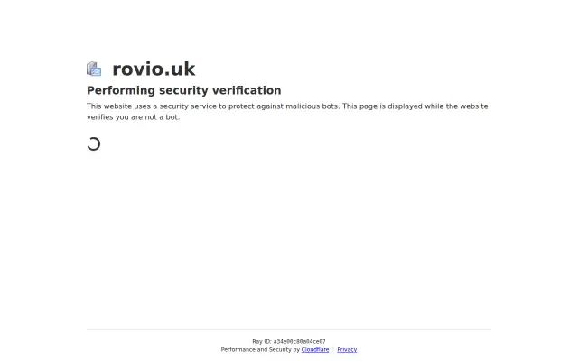 Screenshot of rovio.uk