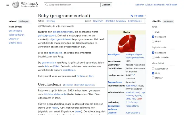 Screenshot of ruby-lang.nl