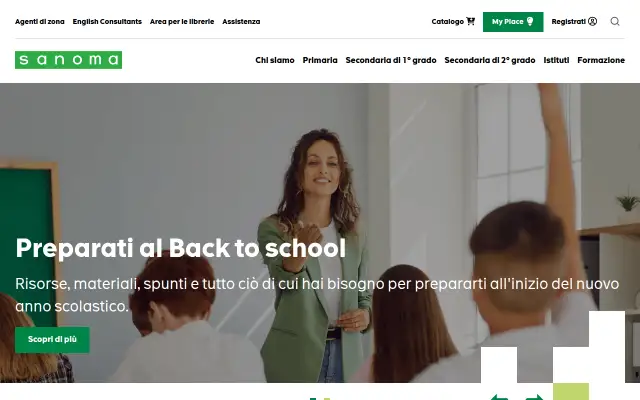 Screenshot of sanoma.it