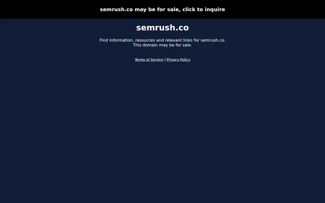 Screenshot of semrush.co