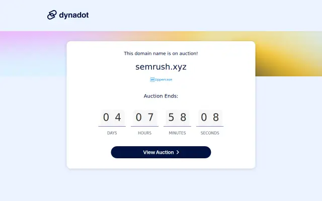 Screenshot of semrush.xyz