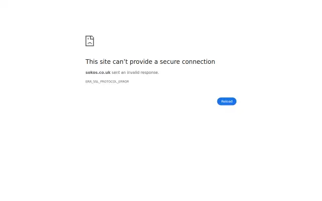 Screenshot of sokos.co.uk