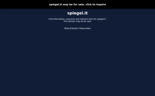 Screenshot of spiegel.it