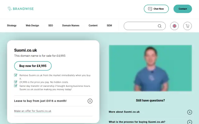 Screenshot of suomi.co.uk