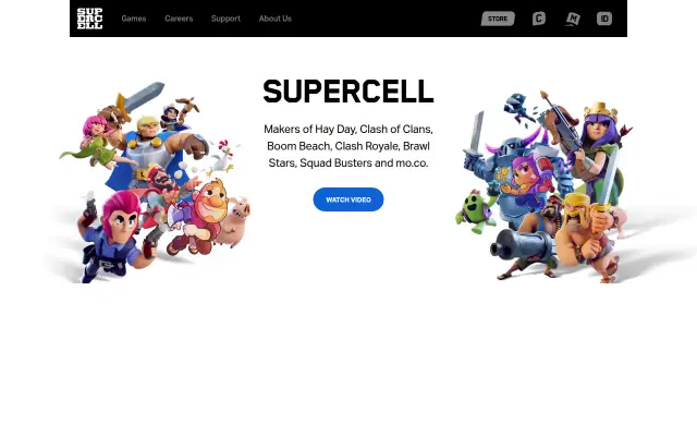 Screenshot of supercell.fi