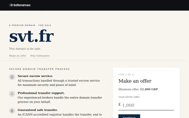 Screenshot of svt.fr