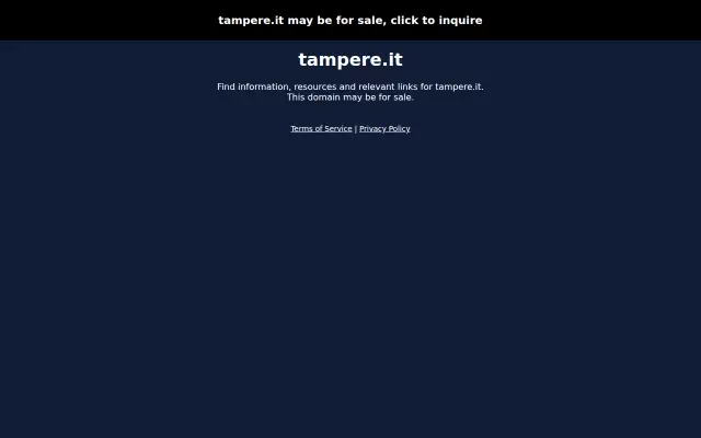 Screenshot of tampere.it