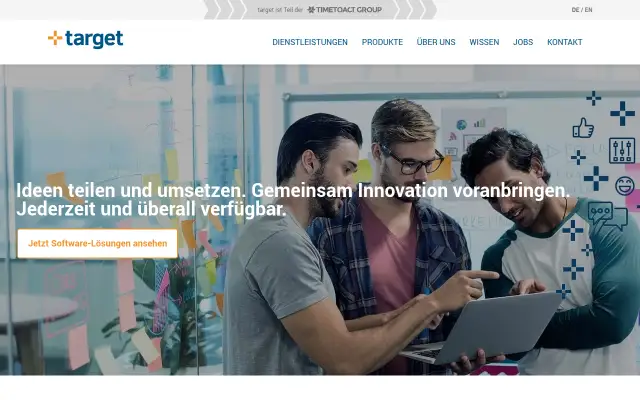 Screenshot of target.de