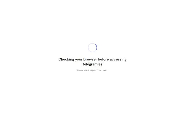 Screenshot of telegram.es