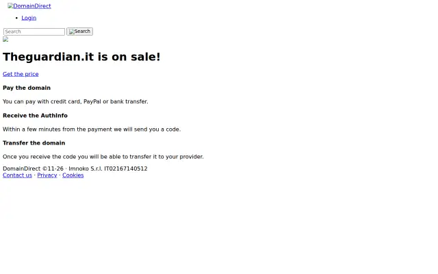 Screenshot of theguardian.it