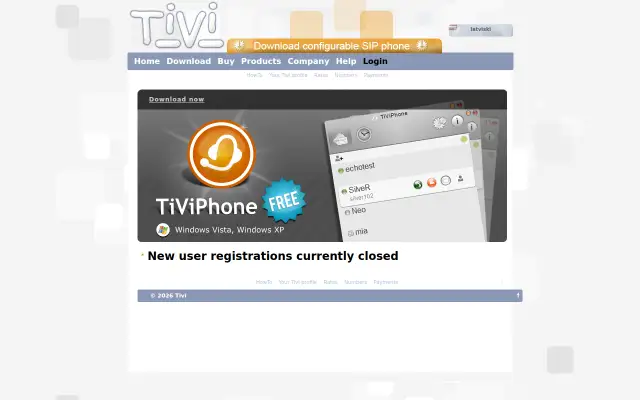 Screenshot of tivi.co.uk