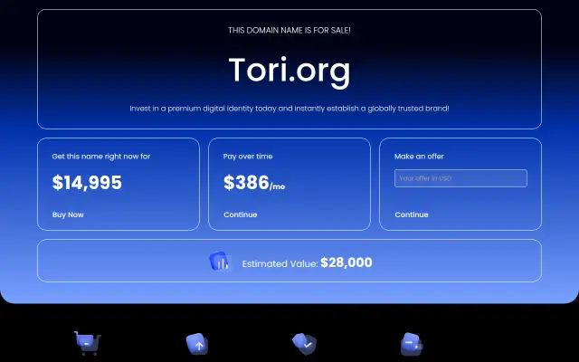 Screenshot of tori.org