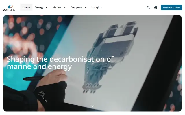 Screenshot of wartsila.es