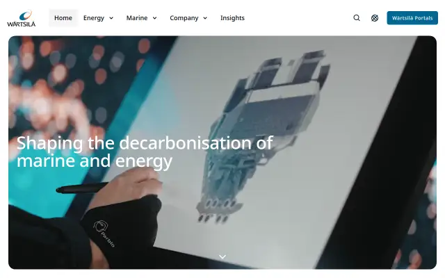 Screenshot of wartsila.it