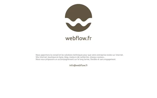 Screenshot of webflow.fr