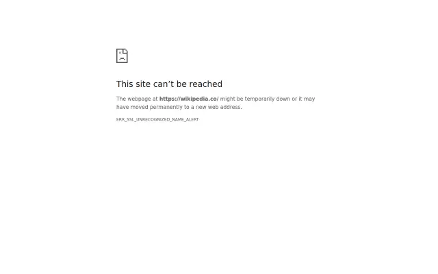 Screenshot of wikipedia.co