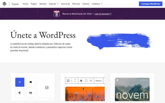 Screenshot of wordpress.es