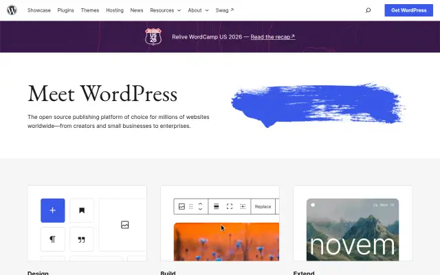 Screenshot of wordpress.eu