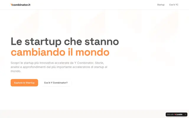 Screenshot of ycombinator.it