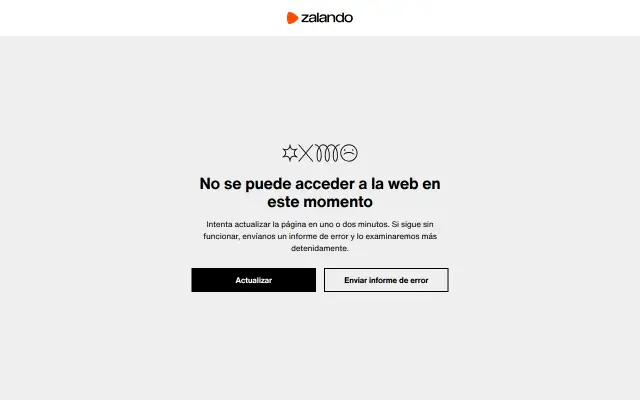 Screenshot of zalando.es