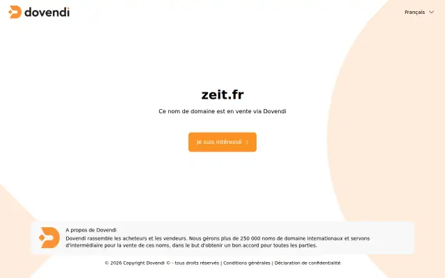 Screenshot of zeit.fr